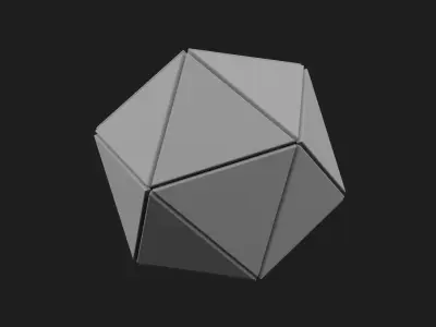 Ico Sphere decoration Free 3D print model