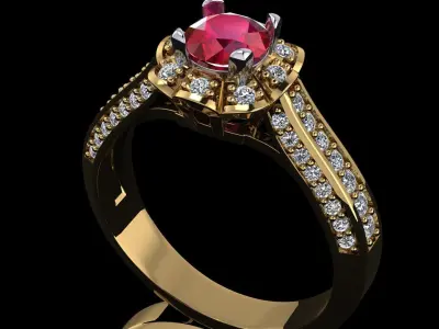 FASHION RING Free 3D print model