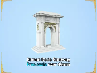 Roman Doric Gateway 3D print model