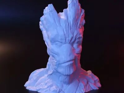 Groot vase 3D print model