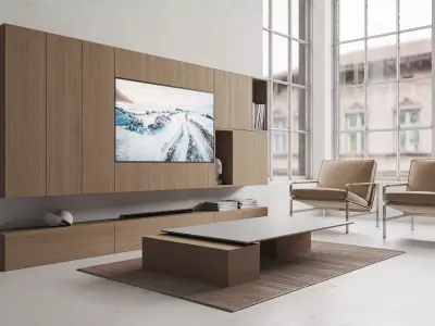 Modern Loft Living Room Scene 3ds Max  Corona Renderer 3D model