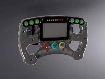 CLZ Steering Whell V1 F1 Steering Wheel Design for Similation 3D model