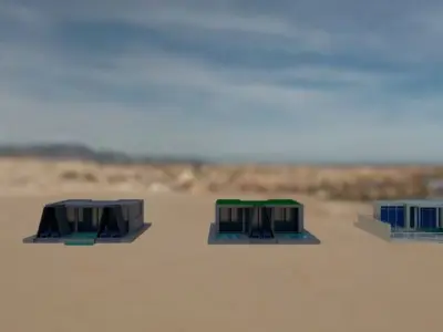 NURAI Islands Water and Beach Villa Beach and Pool House 3D model