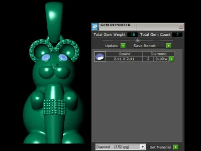  GOLD Teddy bear 3D print model