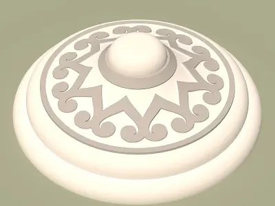 Decorative Ceiling Rosette for Lighting 3D print model
