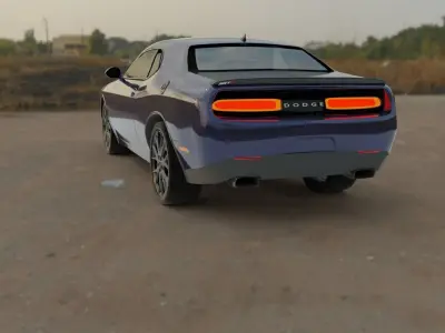 dodge challenger srt Low-poly 3D model