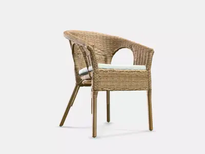 AGEN Armchair with plush cover 3D model