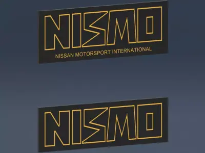 Nissan NISMO Retro Badge 3D print model