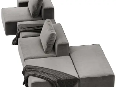 Dukas Lay modular sofa 3D model