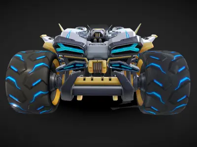 Renault Race Car 3D Model 3D model