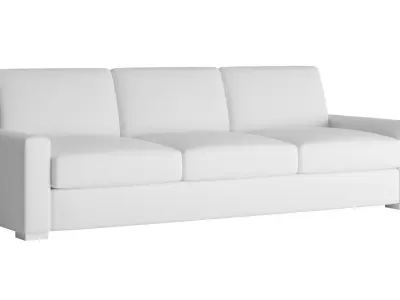 Maxwell Three-seat-cushion sofa 3D model