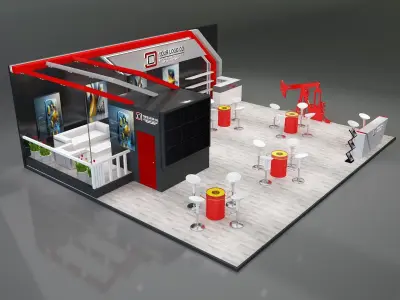 Booth Exhibition Stand a226 3D model