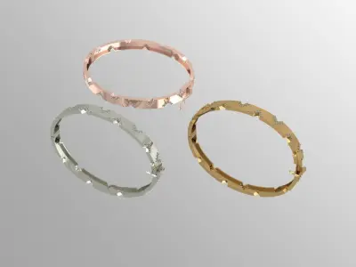 gorgeous modern jewelry set 3D print model