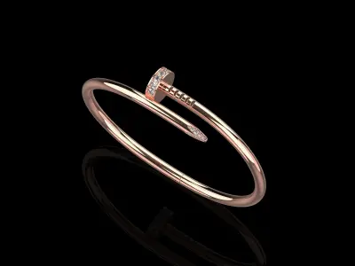 Juste un clou Bracelet 18 Size with Gems N86 3D print model