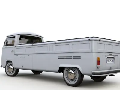 Volkswagen T2 Kemperink Special Pickup 1976 3D model