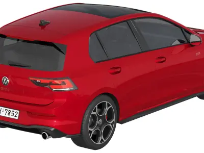 Volkswagen Golf GTI 2024 3D model purchase