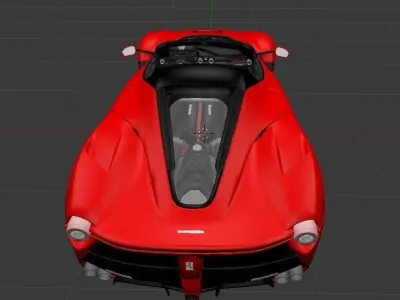 Ferrari Aperta Model OBJ and blend file Low-poly 3D model