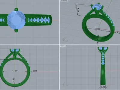 ring code 14 3D print model