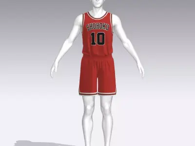 Basketball uniform Slam Dunk 3D model