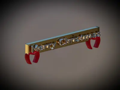 Merry Christmas Board 3D print model