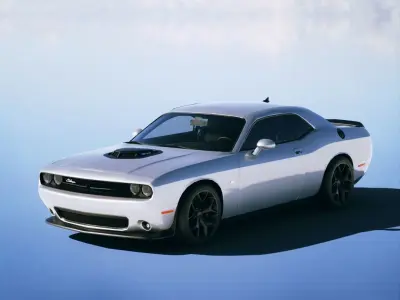 Dodge Challenger 392 HEMI Scat Pack 2015 Low-poly 3D model