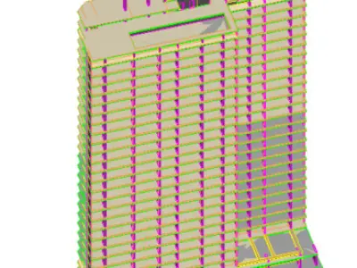 Revit structural framing residential project model 3D model