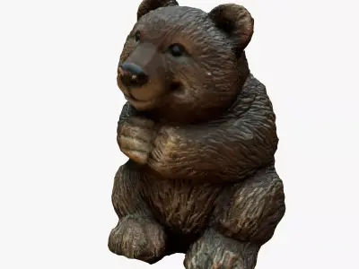 Bear decoration Free low-poly 3D model