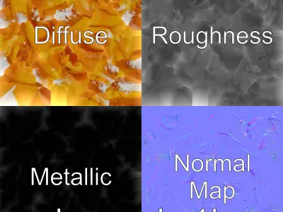 Danish Pastry Spiral with Almond Filling model pack Low-poly 3D model