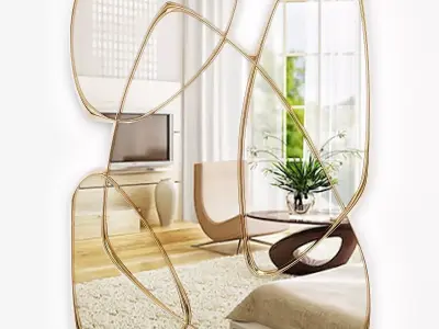 Zeta Mirror in Mayan Bronze 3D model