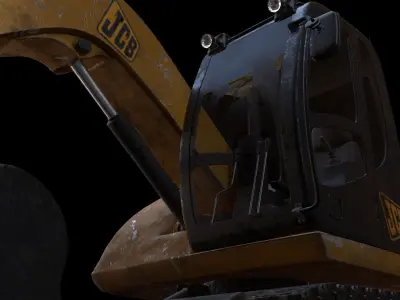 JCB excavator  3D model