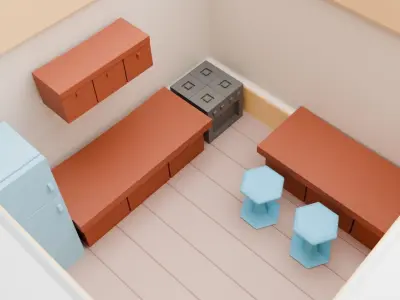 Small Cute House Free 3D model