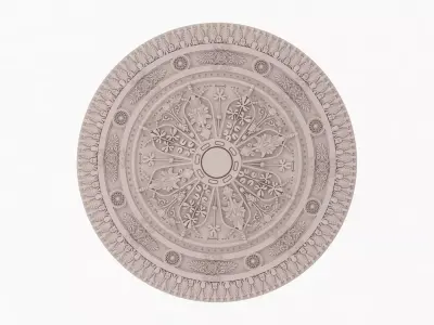Classic Ceiling Medallion 33 3D model