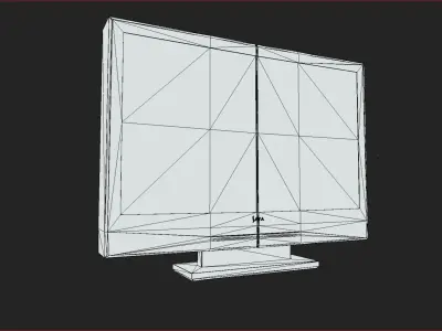 Generic Plasma TV Low-poly 3D model