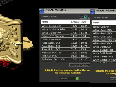 Cufflinks Lion 3D print model