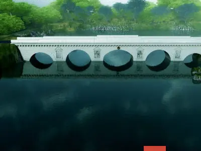 Imperial Ancient Roman Bridge A 3D model