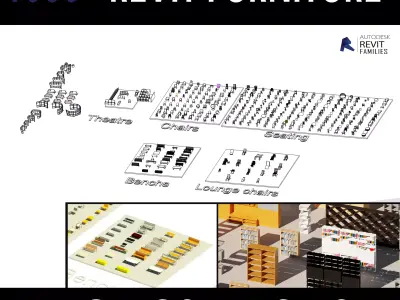 Revit Furniture Components collection rfa 3D model