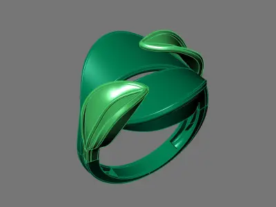 Women Ring Plain Ring Ready STL 3DM Models Womens Rings 3D print model 27