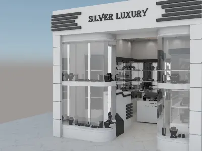 silver luxury 3D model