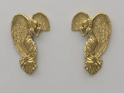 Angel Door Frame Ornament 3D model