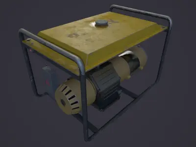 Diesel Generator - PBR Game Ready Low-poly 3D model