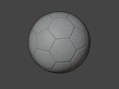Soccer Ball Low-poly 3D model get