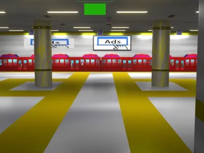 underground subway  3D model