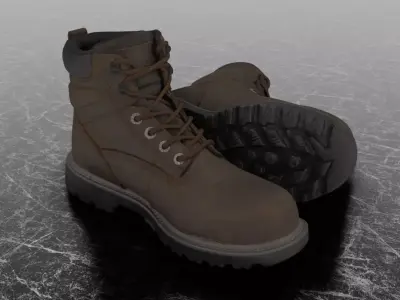 WOLWERINE 3D BOOTS Low-poly 3D model