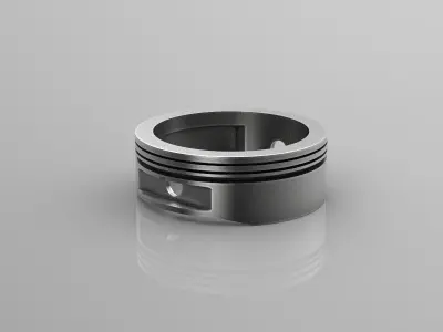 Harley motorcycle piston ring 3d model for 3d printing 3D print 3D print model