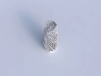 Vase twisted arc hexagon with twisted lattice tiles 3D print model