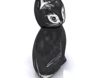 Statuette - Black Cat 3D model