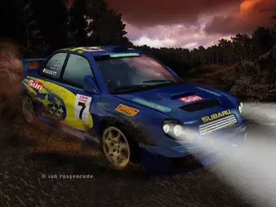 Subaru Impreza WRX rally car detailed 3D model
