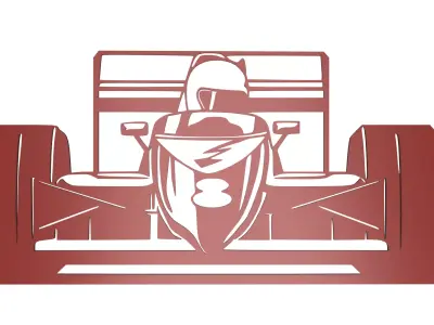 FORMULA 1 CAR WALL DECO STL FILE 3D print model