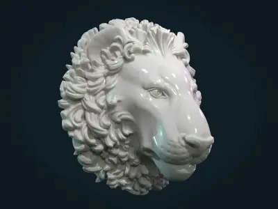 Lion Head 3D print model