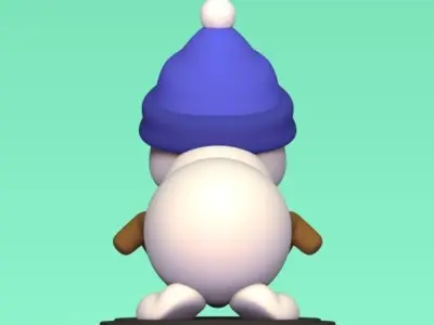 Happy Snowman 3D print model